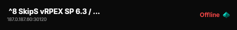  ^8 SkipS vRPEX SP 6.3 / discord.gg/ZzjSfmdaVG live status badge