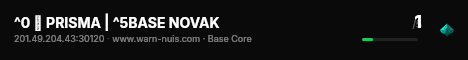 ^0 🔨 PRISMA | ^5BASE NOVAK live status badge