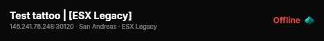Test tattoo | [ESX Legacy] live status badge