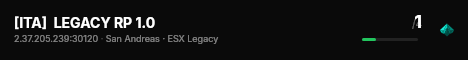 [ITA]  LEGACY RP 1.0 live status badge