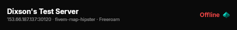 Dixson's Test Server live status badge