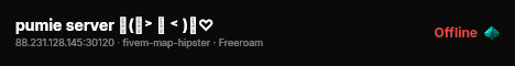 pumie server ⸜(｡˃ ᵕ ˂ )⸝♡ live status badge
