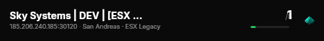 Sky Systems | DEV | [ESX Legacy] live status badge