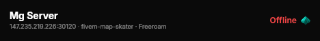 Mg Server live status badge