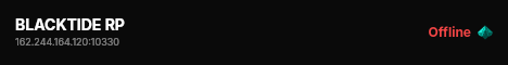 BLACKTIDE RP live status badge
