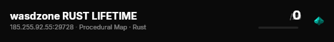 wasdzone RUST LIFETIME live status badge