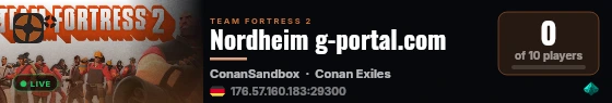 Nordheim g-portal.com live status badge