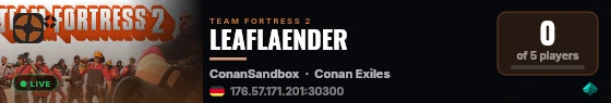 LEAFLAENDER live status badge