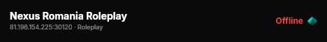 Nexus Romania Roleplay live status badge