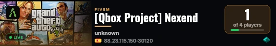 [Qbox Project] Nexend live status badge