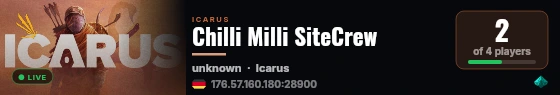 Chilli Milli SiteCrew live status badge
