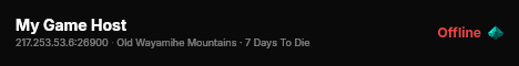 My Game Host live status badge