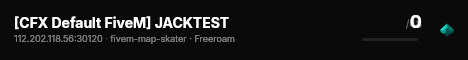 [CFX Default FiveM] JACKTEST live status badge
