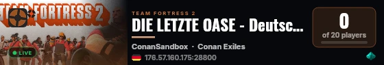 DIE LETZTE OASE - Deutscher PvE Server | Ab 18 live status badge