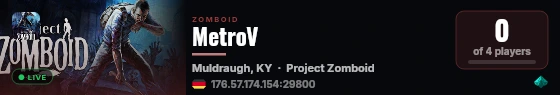 MetroV live status badge