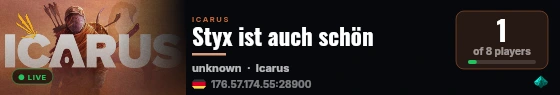 Styx ist auch schön live status badge