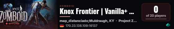 Knox Frontier | Vanilla+ RP • Factions • PvP Zones • Even live status badge