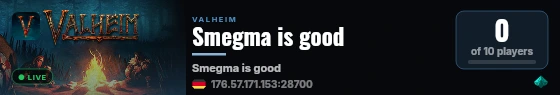 Smegma is good live status badge