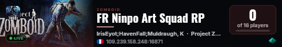 FR Ninpo Art Squad RP live status badge