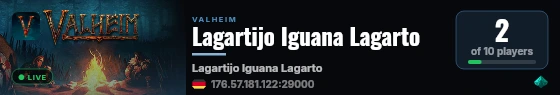Lagartijo Iguana Lagarto live status badge