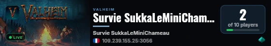 Survie SukkaLeMiniChameau live status badge