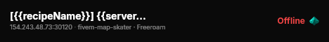[{{recipeName}}] {{serverName}} live status badge