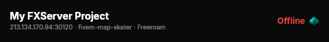 My FXServer Project live status badge