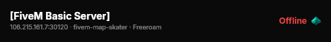 [FiveM Basic Server] live status badge