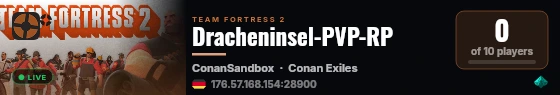 Dracheninsel-PVP-RP live status badge