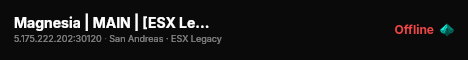 Magnesia | MAIN | [ESX Legacy] live status badge