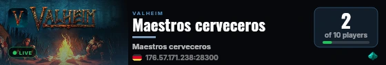 Maestros cerveceros live status badge