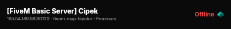[FiveM Basic Server] Cipek live status badge