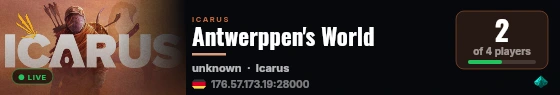 Antwerppen's World live status badge