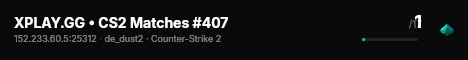 XPLAY.GG • CS2 Matches #407 live status badge