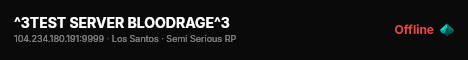 ^3TEST SERVER BLOODRAGE^3 live status badge