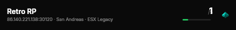 Retro RP live status badge