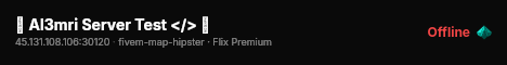 ｢ Al3mri Server Test </> ｣ live status badge