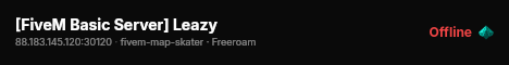 [FiveM Basic Server] Leazy live status badge