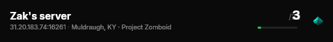 Zak's server live status badge