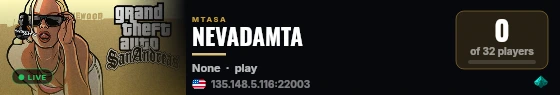 NEVADAMTA live status badge