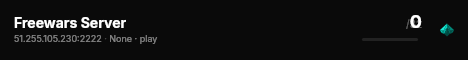 Freewars Server live status badge