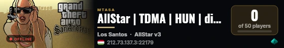 AllStar | TDMA | HUN | discord.gg/allstartdma live status badge
