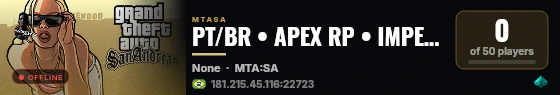 PT/BR • APEX RP • IMPERIAL GROUP • 3 DIAS VIP GRATIS • FACS E CORP LIVRES • VE3 live status badge