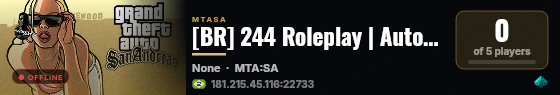 [BR] 244 Roleplay | Automotivo live status badge