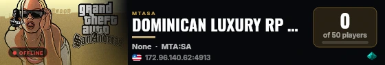 DOMINICAN LUXURY RP 2023 live status badge