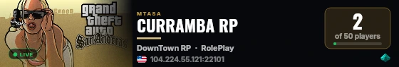 CURRAMBA RP live status badge