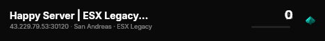 Happy Server | ESX Legacy Server live status badge