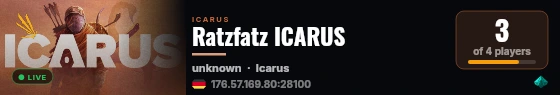 Ratzfatz ICARUS live status badge