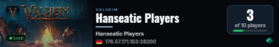 Hanseatic Players live status badge