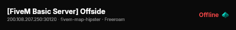 [FiveM Basic Server] Offside live status badge